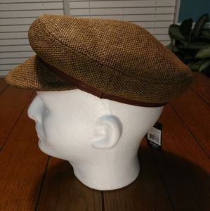 Brixton-Brook Toyo Straw Fiddler Cap Limited-BRN